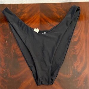 Aerie Cheekier Black Bikini Bottom NWT Swim Women's Size XXL